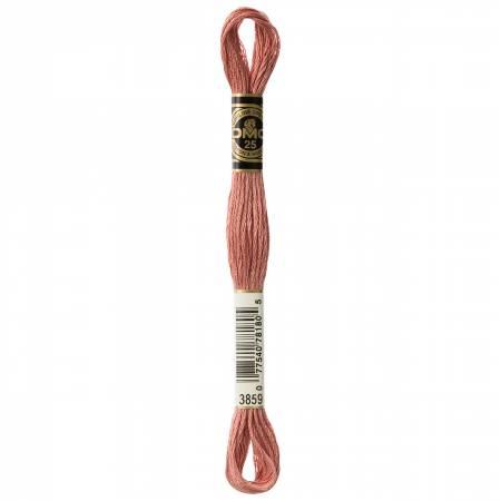 DMC 6 Strand Size 25 Floss #3859 Light Rosewood