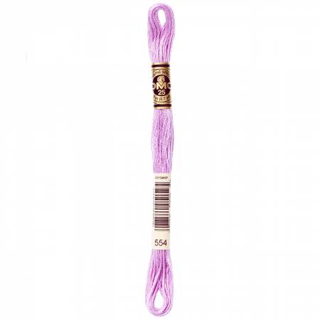 DMC 6 Strand Size 25 Floss #0554 Light Violet