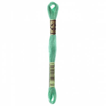 DMC 6 Strand Size 25 Floss #0563 Light Jade