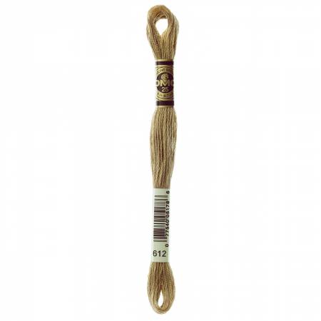 DMC 6 Strand Size 25 Floss #0612 Light Drab Brown