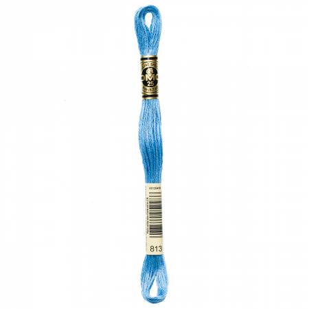 DMC 6 Strand Size 25 Floss #0813 Light Blue