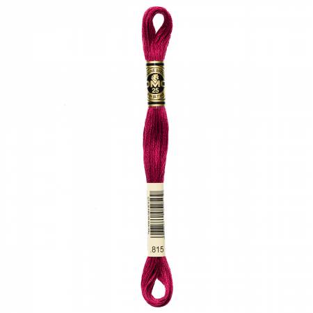 DMC 6 Strand Size 25 Floss #0815 Medium Garnet