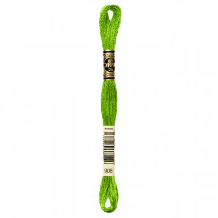 DMC 6 Strand Size 25 Floss #0906 Medium Parrot Green