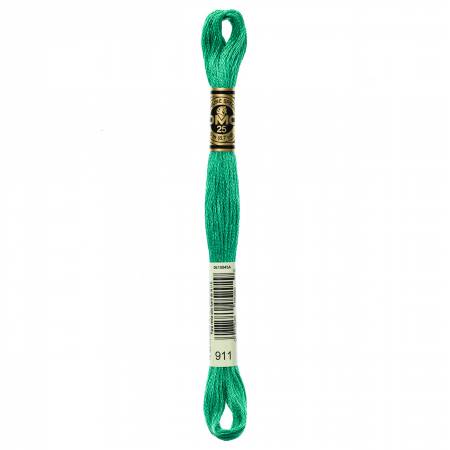 DMC 6 Strand Size 25 Floss #0911 Medium Emerald Green