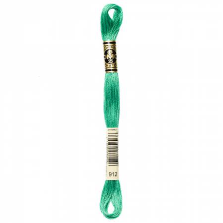 DMC 6 Strand Size 25 Floss #0912 Light Emerald Green