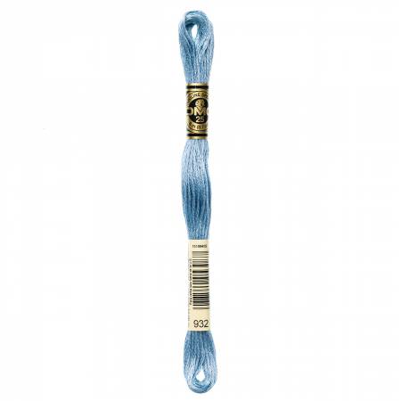 DMC 6 Strand Size 25 Floss #0932 Light Antique Blue