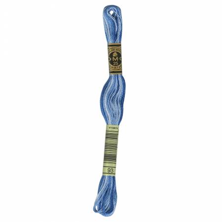 DMC 6 Strand Size 25 Variegated Floss #0093 Cornflower Blue