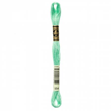 DMC 6 Strand Size 25 Floss #0954 Nile Green