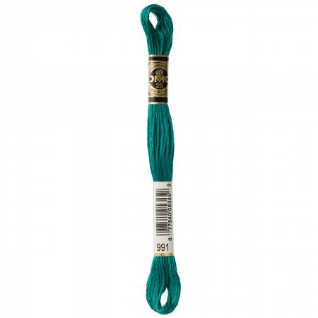 DMC 6 Strand Size 25 Floss #0991 Dark Aquamarine