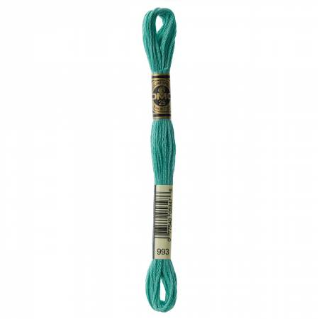 DMC 6 Strand Size 25 Floss #0993 Very Light Aquamarine