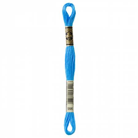 DMC 6 Strand Size 25 Floss #0996 Medium Electric Blue