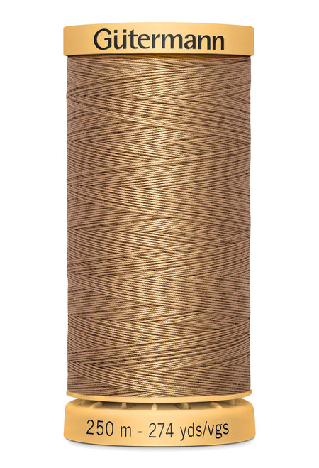 Gutermann Natural Cotton Thread 3880 Light Brown  274 yd
