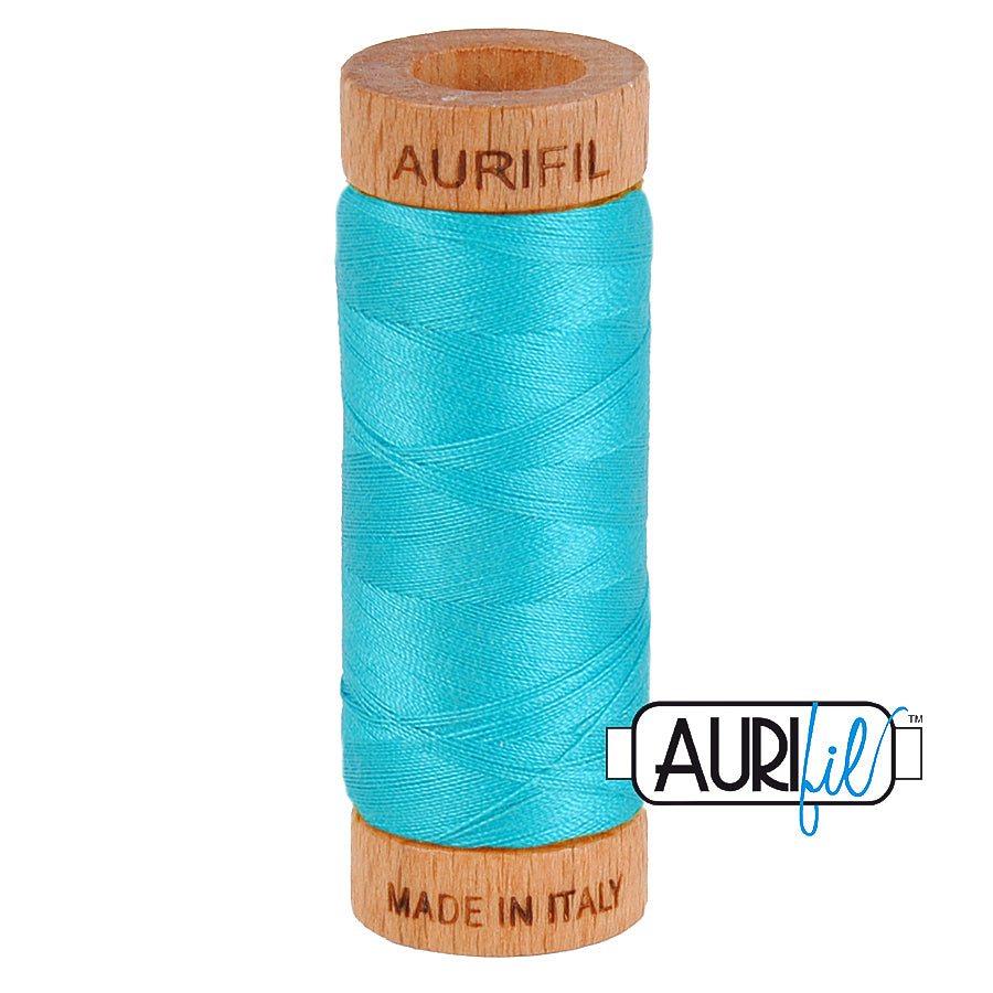 2810 Turquoise  - Aurifil 80wt Thread 300yd/274m