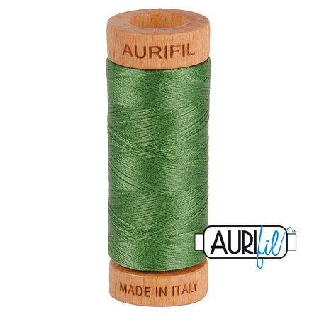 2890 Dark Grass Green  - Aurifil 80wt Thread 300yd/274m