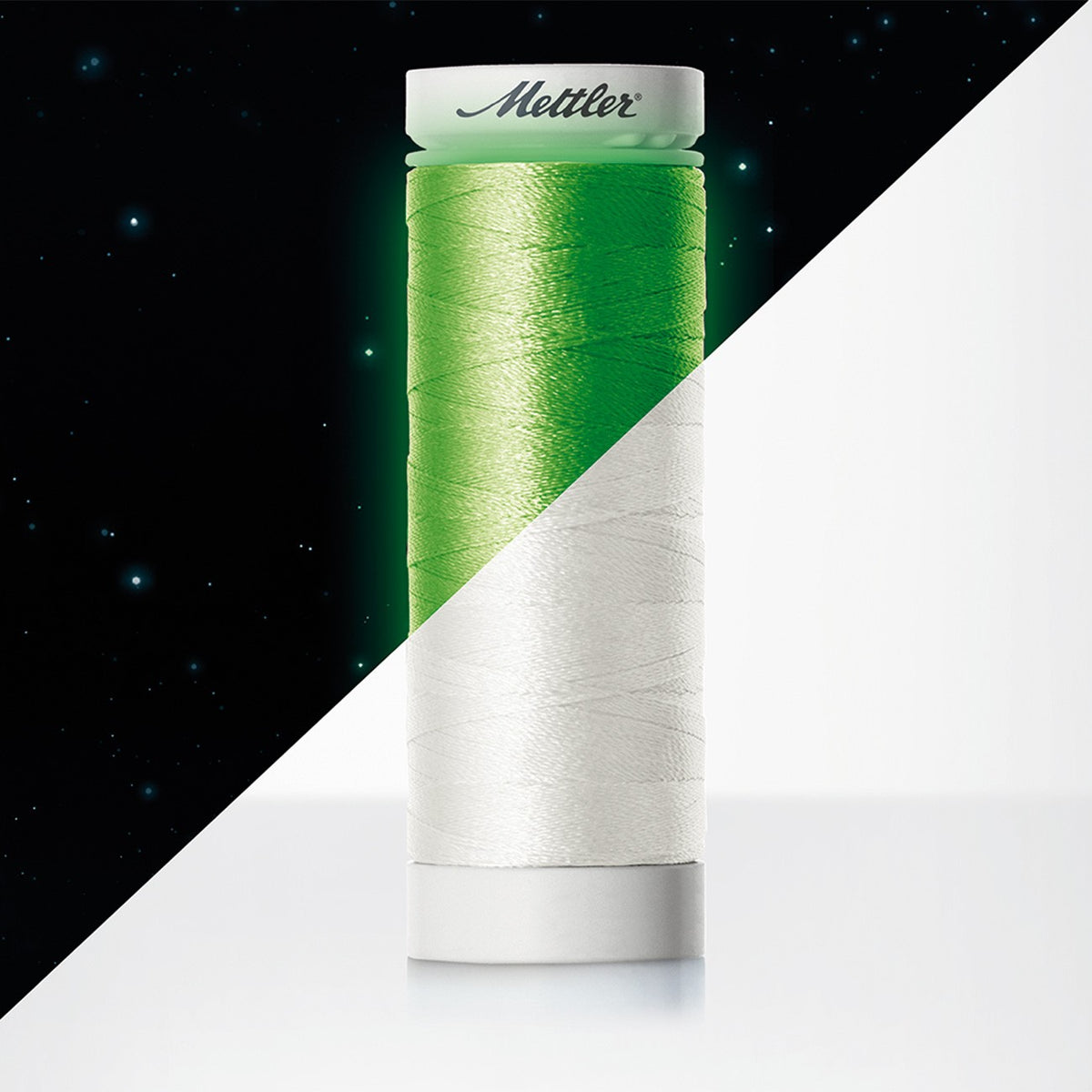 Mettler 40wt Poly Glow Thread 1260 Glow In The Dark  109yd/100m