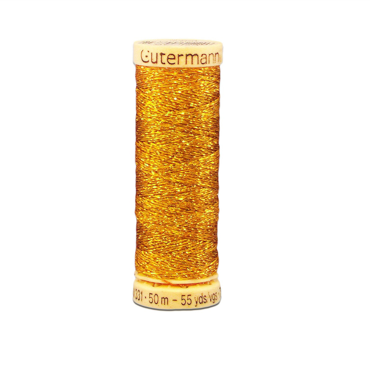 Gutermann Metallic Sparkle Thread 024 Gold 50m