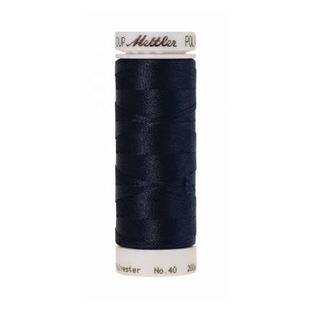 Mettler Polysheen Thread 3574 Darkest Blue  220yd