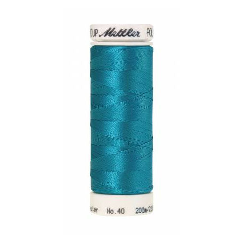 Mettler Polysheen Thread 4010 Caribbean Blue  220yd