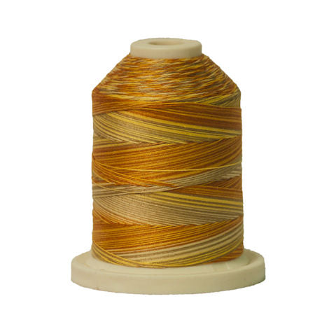 Signature 40wt Variegated Cotton Thread SIG41-009 Golden Harvest  700yd