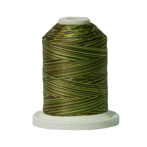 Signature 40wt Variegated Cotton Thread SIG41-152 Olive Hues  700yd