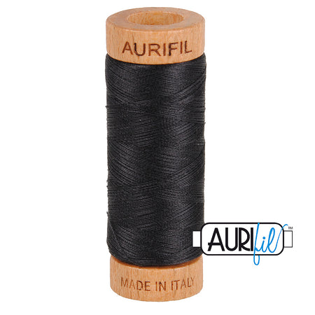 4241 Very Dark Grey  - Aurifil 80wt Thread 300yd/274m
