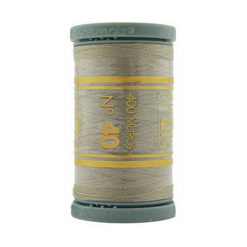 Presencia 40wt Cotton Sewing Thread 211 Soft Beige  400m/437yd Spool