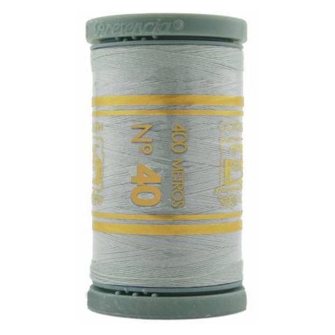 Presencia 40wt Cotton Sewing Thread 355 Silver Gray  400m/437yd Spool