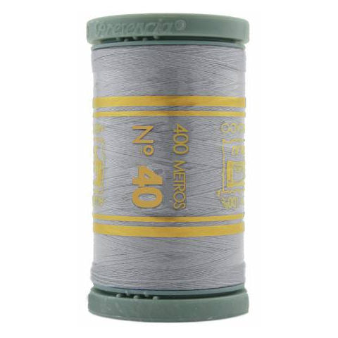 Presencia 40wt Cotton Sewing Thread 356 Elephant Skin Gray  400m/437yd Spool