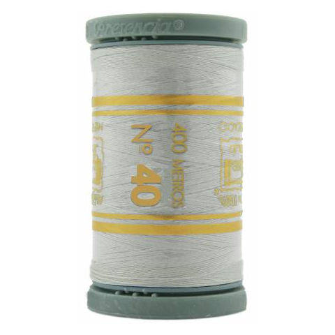 Presencia 40wt Cotton Sewing Thread 359 Soft Silver Gray  400m/437yd Spool