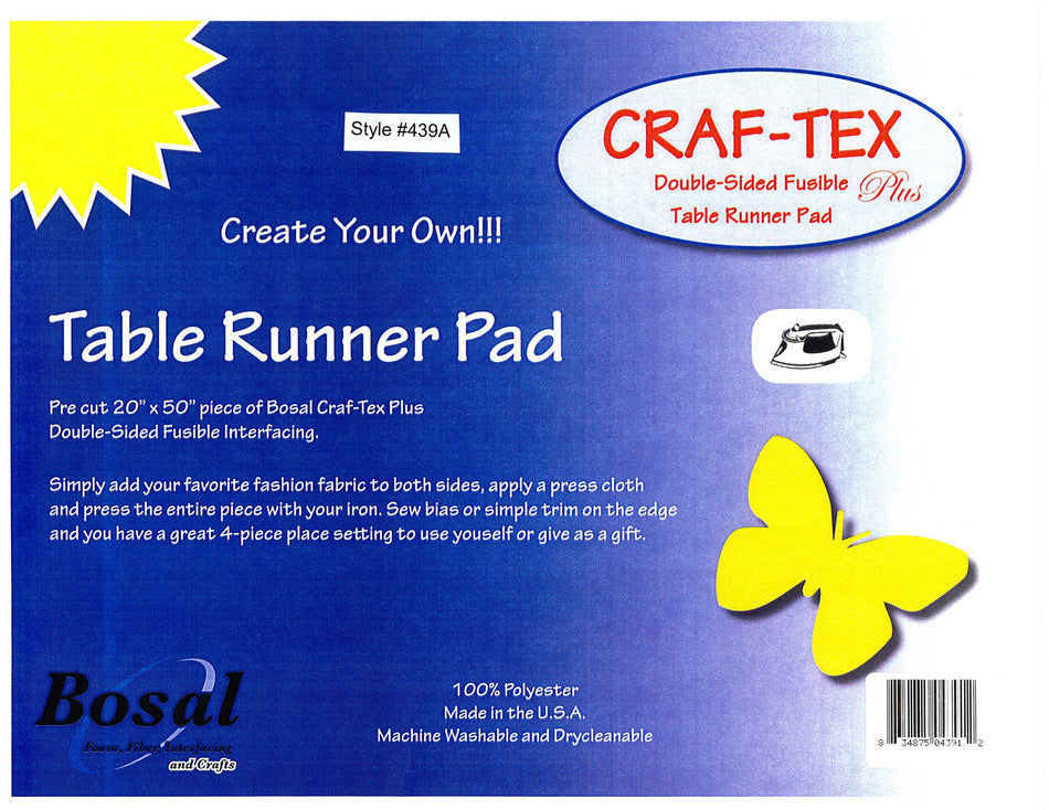 Bosal Craf-Tex Double Sided Fusible Table Runner Pad
