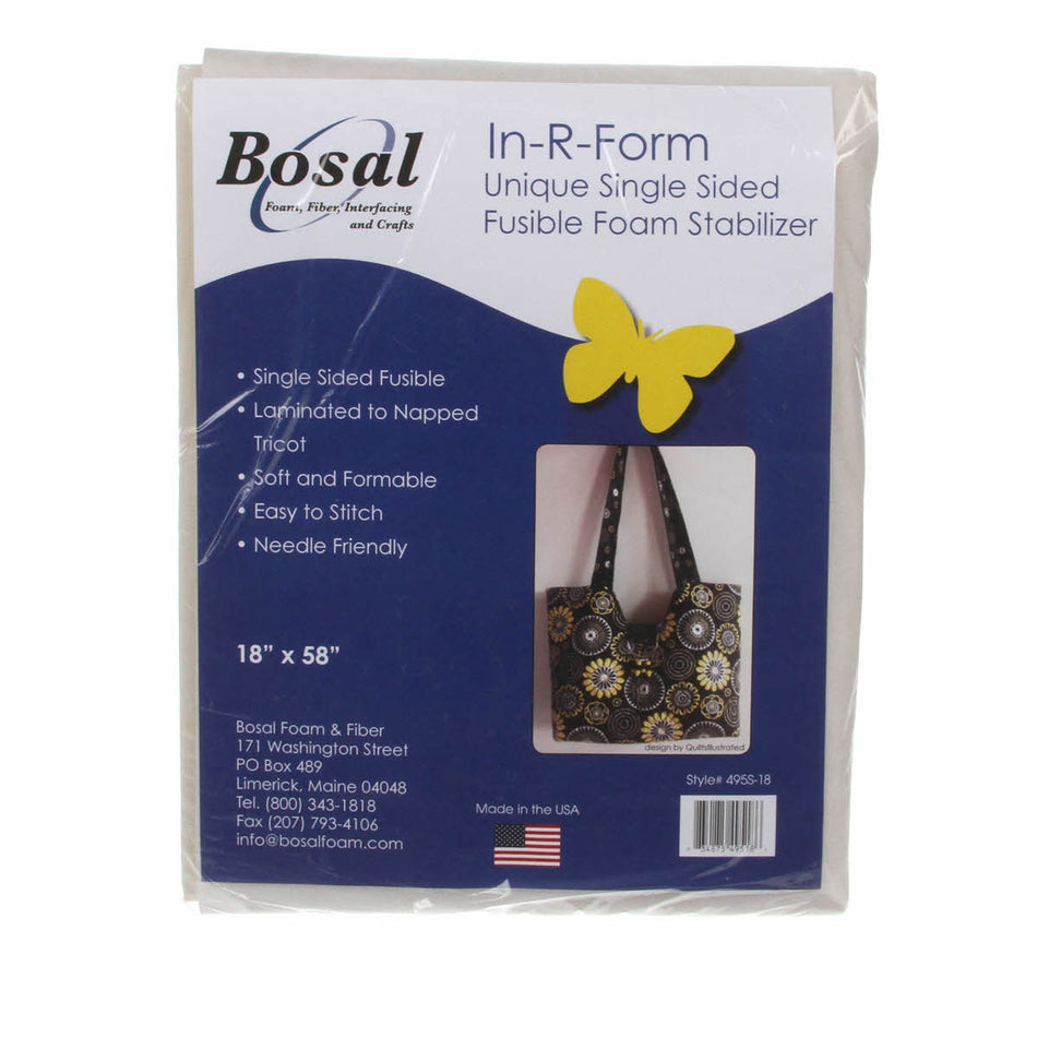 Bosal In-R-Form Single-Sided Fusible Stabilizer 18in x 58in White