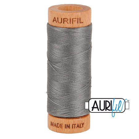 5004 Grey Smoke  - Aurifil 80wt Thread 300yd/274m