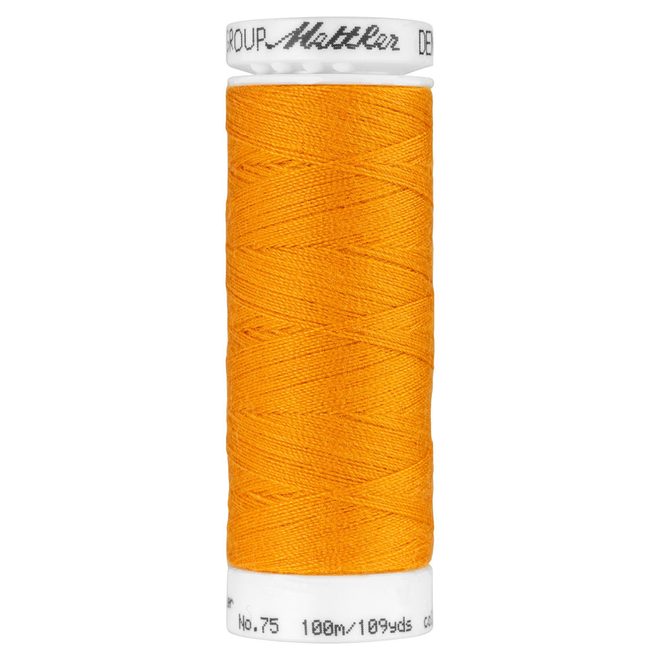 Mettler Denim Doc Cotton Covered Polyester Thread 0122 Pumpkin  109yd/100m
