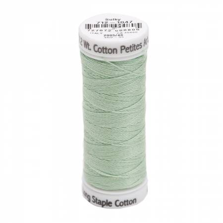 Sulky Cotton 12wt Petites 1047 Mint Green  50yd Snap End Spool