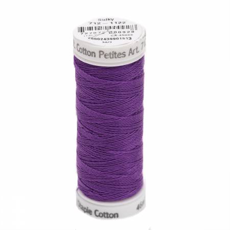 Sulky Cotton 12wt Petites 1122 Purple  50yd Snap End Spool