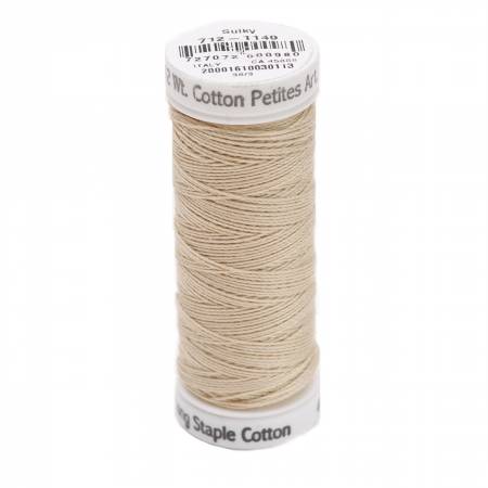 Sulky Cotton 12wt Petites 1149 Deep Ecru  50yd Snap End Spool