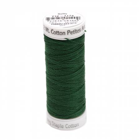Sulky Cotton 12wt Petites 1174 Dark Pine Green  50yd Snap End Spool
