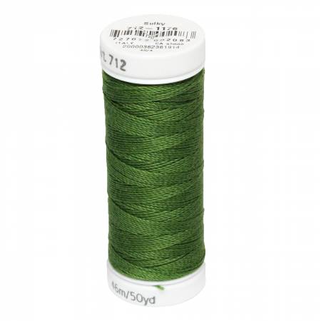 Sulky Cotton 12wt Petites 1176 Med Dk Avocado  50yd Snap End Spool