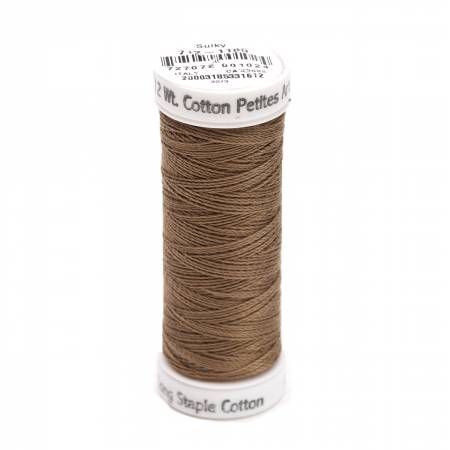 Sulky Cotton 12wt Petites 1180 Medium Taupe  50yd Snap End Spool