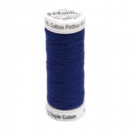 Sulky Cotton 12wt Petites 1199 ADM Navy Blue  50yd Snap End Spool