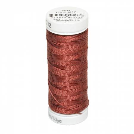 Sulky Cotton 12wt Petites 1217 Chestnut  50yd Snap End Spool