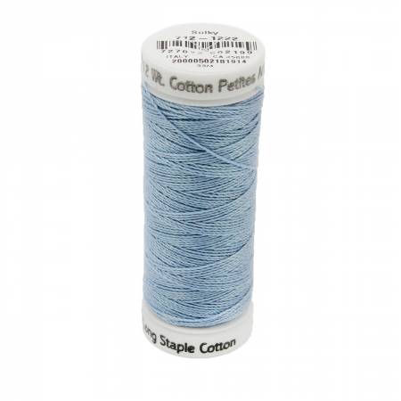 Sulky Cotton 12wt Petites 1222 Light Baby Blue  50yd Snap End Spool
