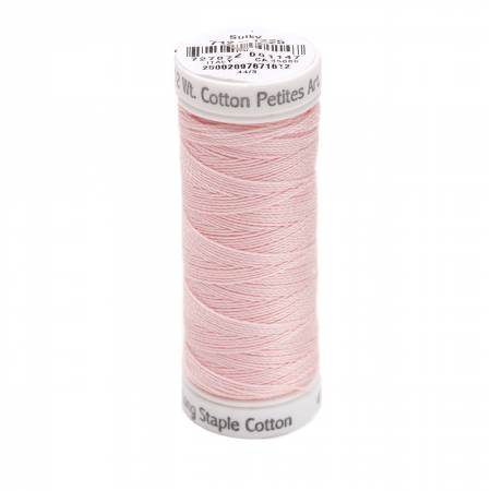 Sulky Cotton 12wt Petites 1225 Pastel Pink  50yd Snap End Spool