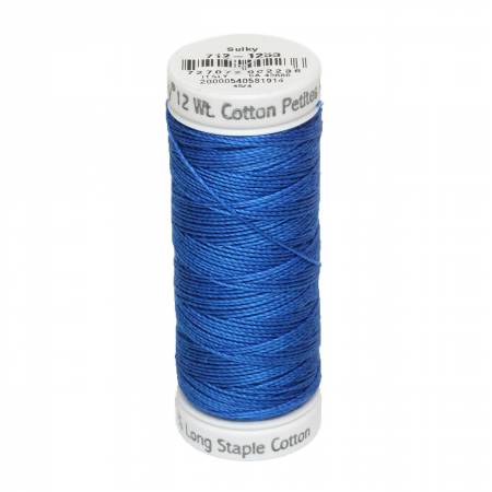 Sulky Cotton 12wt Petites 1253 Dark Sapphire  50yd Snap End Spool