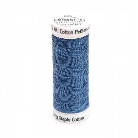 Sulky Cotton 12wt Petites 1283 Slate Gray  50yd Snap End Spool