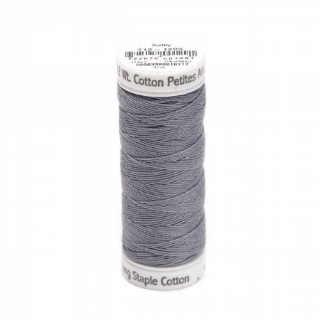 Sulky Cotton 12wt Petites 1295 Sterling  50yd Snap End Spool