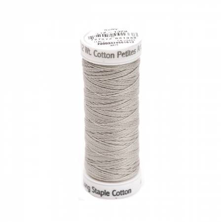 Sulky Cotton 12wt Petites 1328 Nickel Grey  50yd Snap End Spool