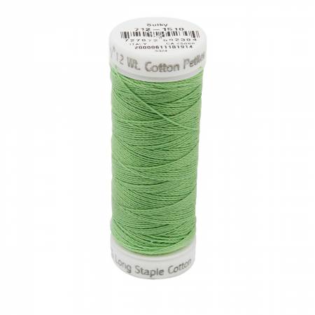 Sulky Cotton 12wt Petites 1510 Lime Green  50yd Snap End Spool