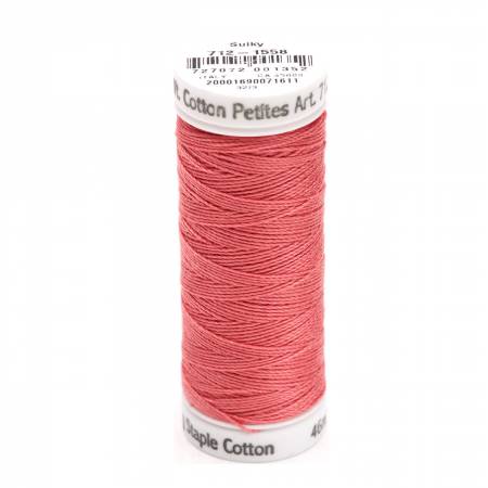 Sulky Cotton 12wt Petites 1558 Tea Rose  50yd Snap End Spool