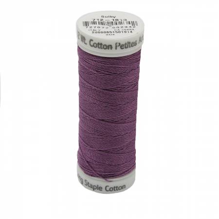 Sulky Cotton 12wt Petites 1813 Plum Wine  50yd Snap End Spool